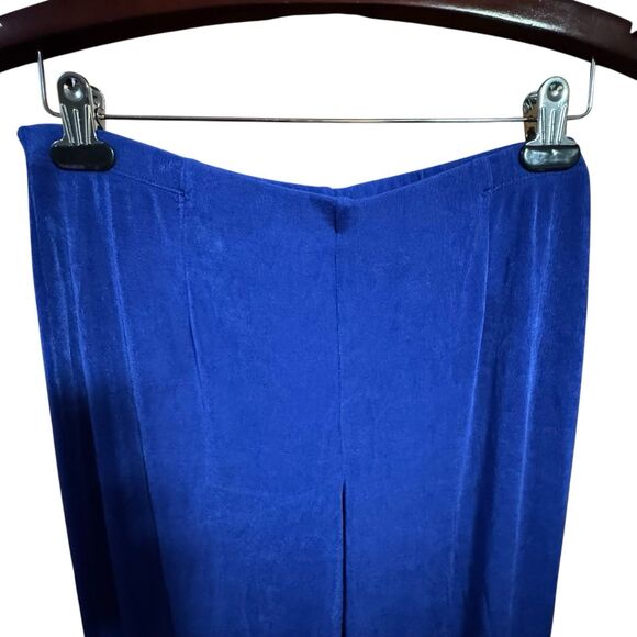 Chico's Travelers 3 Piece Pants Set Slinky Knit Royal Crotto Blue size 12/14 (2) - Picture 6 of 16